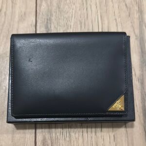NWT Van Laack German Black Leather Wallet